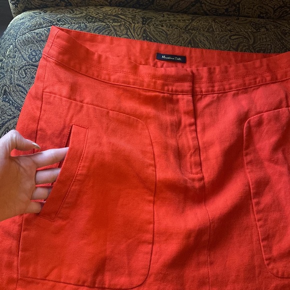 Massimo Dutti red orange skirt - Picture 3 of 8
